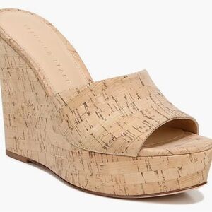 Veronica Beard Cork Wedge Sandals